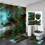 Latest Design Animal Style Tropical Style Bathroom Hanging Curtain Toliet Covers
