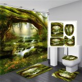 Fashion Cartoon Waterproof Bathroom Hanging Curtain Toliet Covers yxyl2019002738