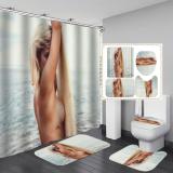 Sexy Lady Print Bathroom Hanging Curtain Toliet Covers yxyl20190010718