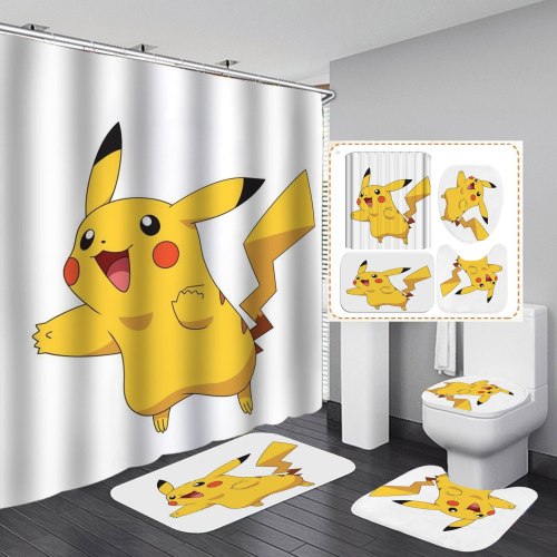 Super Cute Cartoon Animals Print Bathroom Hanging Curtains yxyl2019001223