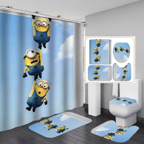 Super Cute Cartoon Animals Print Bathroom Hanging Curtains yxyl2019001223