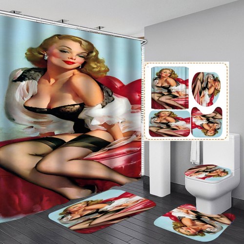 Marilyn Monroe Bathroom Hanging Curtains yxyl2019006273