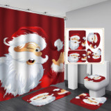 Digital Printing Waterproof Polyester Christmas Bathroom Hanging Curtain Toliet Covers yxyl2019005667