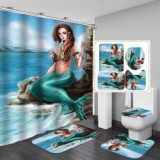 Cartoon Waterproof Bathroom Hanging Curtains yxyl20190029310