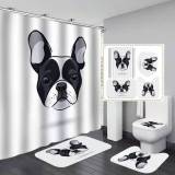 Rock Star Dog Print Bathroom Hanging Curtain Toliet Covers yxyl20190012334