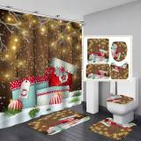 3D Christmas Bathroom Hangning Curtain Toliet Covers yxyl20190069710