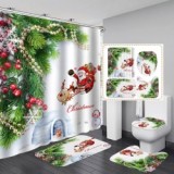 3D Christmas Bathroom Hangning Curtain Toliet Covers yxyl20190069710