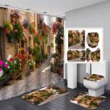 3D Christmas Bathroom Hangning Curtain Toliet Covers yxyl20190069710