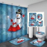 3D Christmas Bathroom Hangning Curtain Toliet Covers yxyl20190069710