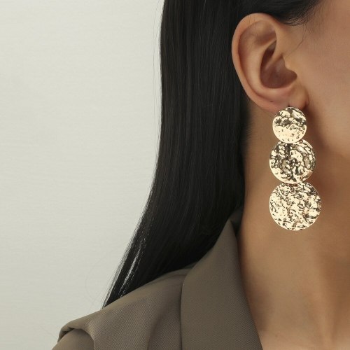 Fashion Women Statement Big Geometric Round Earrings kh-643344
