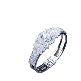 Zircon Stainless Steel Opening High-End Wedding Bracelets SL540011