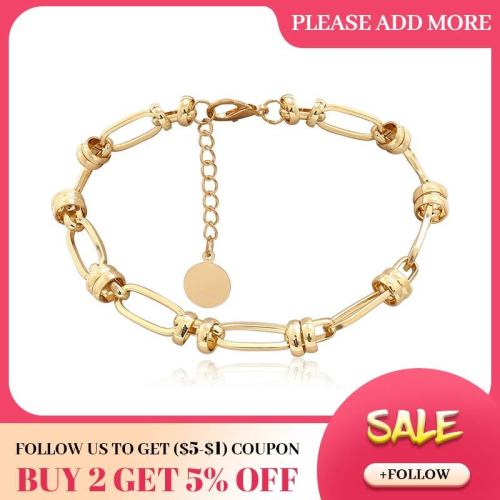 Fashion Women Geometry Hollow Iron Chain Necklaces C268596