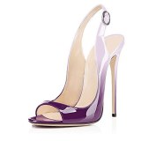 Women Slip-On High Thin Heels Sandals A3645-12