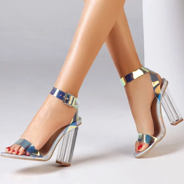 Summer Women's Open Toe Round-Toe High Heels Sandals PL172031