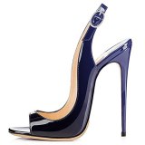 Women Slip-On High Thin Heels Sandals A3645-12