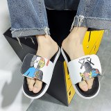 Women Cartoon Beach Slippers Slides A13748
