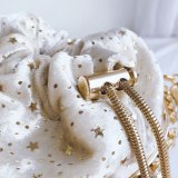 Women's Evening Clutch Hollow Out Pearl Flower Handbags 300819