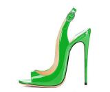 Women Slip-On High Thin Heels Sandals A3645-12
