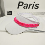 Summer Colorful Chain Sunscreen Hat Hats kd