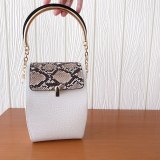 Classic Black Women Chain PU Leather Crocodile Pattern Handbags F673849
