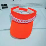 Summer Colorful Chain Sunscreen Hat Hats kd