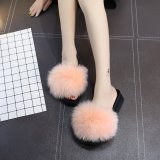 Fashion Fox Fur Slipper Slippers Slide Slides 889910