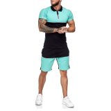 Men's Summer Shirt+Shorts Tracksuits Sets DFTZ-8898109