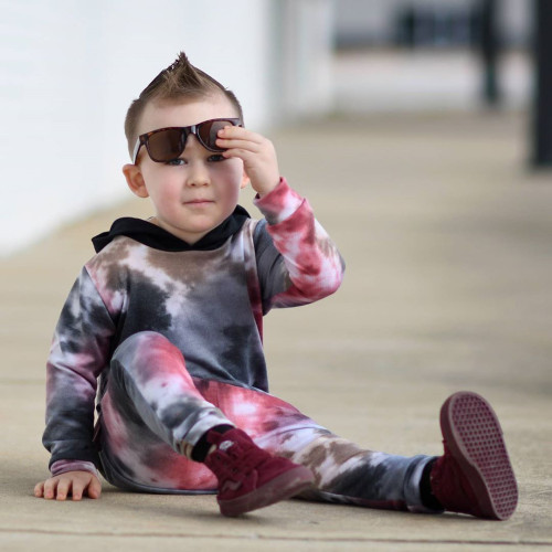 Children's Tie-Dye Hooded Bodysuits Bodysuit Outfit Outfits YM02031