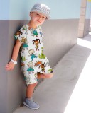 Summer Boys Fashion Cute Cartoon Printed Bodysuits Bodysuit Outfit Outfits YM03041