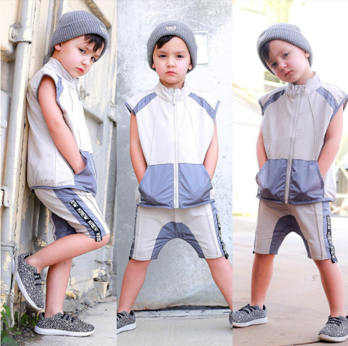 Kids Fashion Summer Zipper Sleeveless Bodysuits Bodysuit Outfit Outfits YM00314