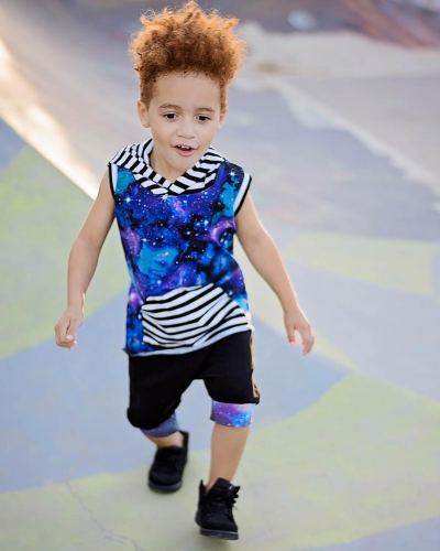 Boys Tie-Dyed Sleeveless Bodysuits Bodysuit Outfit Outfits YM00617