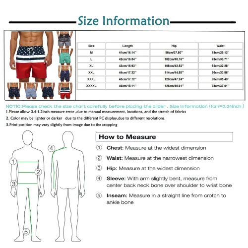 Men's Fashion Striped Drawstring Quick-Drying Beach Short Shorts ES34D