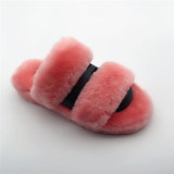 Summer Fashion Sheepskin Slippers Fur Slides Women Sandals