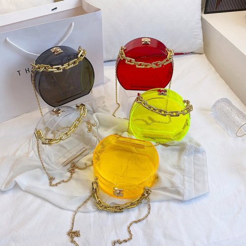 Candy Color Acrylic Evening Party Purse Transparent Clutch Handbags cx205364