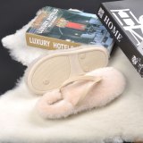 Women Fur Slippers Wool Home Slides