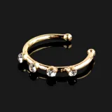 Fashion Crystal Rhinestone Hoop Nose Rings  201706120415