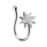Women  Medical Titanium Nose Ring Fake Nose Rings 201806130819