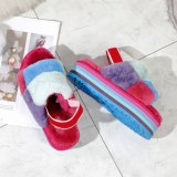 New Fashion Women's Wool Slippers Slides