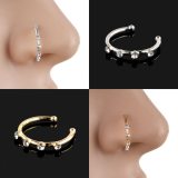 Fashion Crystal Rhinestone Hoop Nose Rings  201706120415