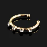Fashion Crystal Rhinestone Hoop Nose Rings  201706120415