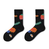 Women Ins Trendy Cartoon Cute Planet Tube Socks CX2200213