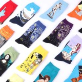 Women Solid Color Colorful Cotton Soft Crew Socks XX3906273