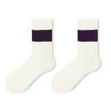 Women's White Striped Socks XX2100718