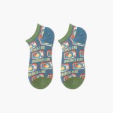 Funny Fashion Cotton Low  Women Cartoon Cat  Diamond Socks XX2203243