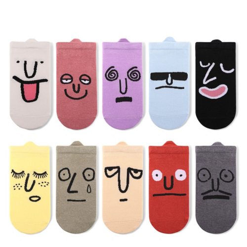 Women Autumn Fashion Cotton Boat Cute Invisible Socks XX2203647