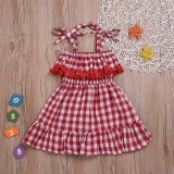 Summer Princess Kid Baby Party Red Dress Dresses LY28091