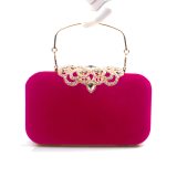 Women's Rhinestones Crown Design Evening Wedding Handbags A501223