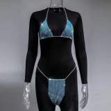 Sexy Crystal Bikinis Swimsuit Female Swimwear YX1072