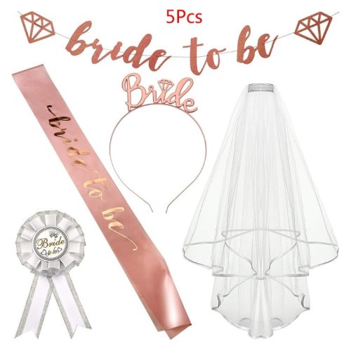 5 Pieces Rose Gold Pink Party Shoulder Band Products JQ-100112