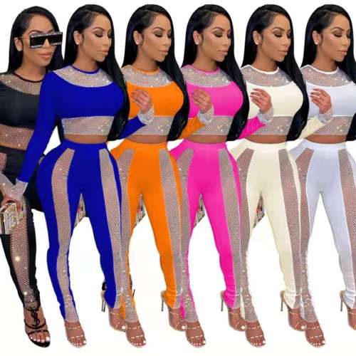 Women Diamond Full Sleeve Bodysuits Bodysuit Outfit Outfits YF908495